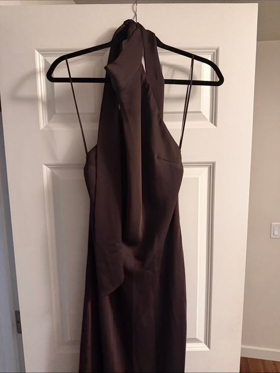 Aritzia Dresses & Skirts - Aritzia Ten Tidal Satin Halter Dress
